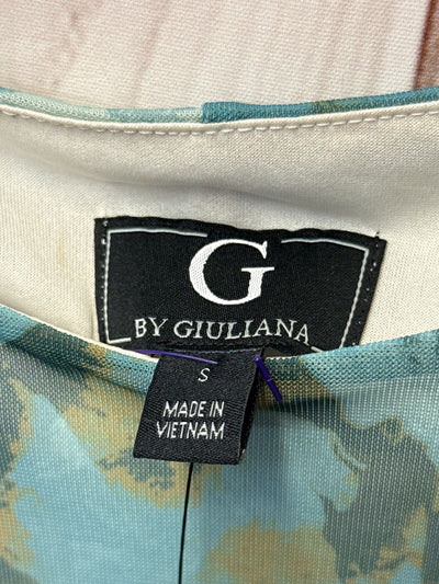 G by Giuliana Women's Size S Green Floral Long Sleeve Top