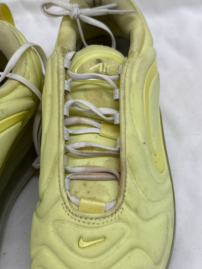 Nike Air Max 270 Women's Size 6-1/2 Yellow Sneakers Shoes AS IS - stains