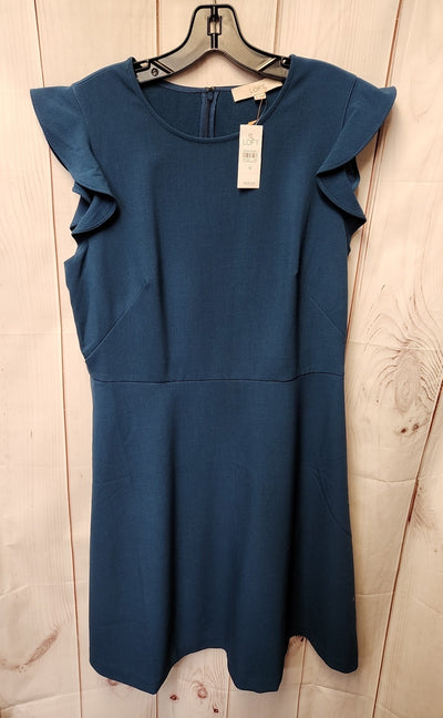 NWT Loft Women's Size 12 Blue Dress