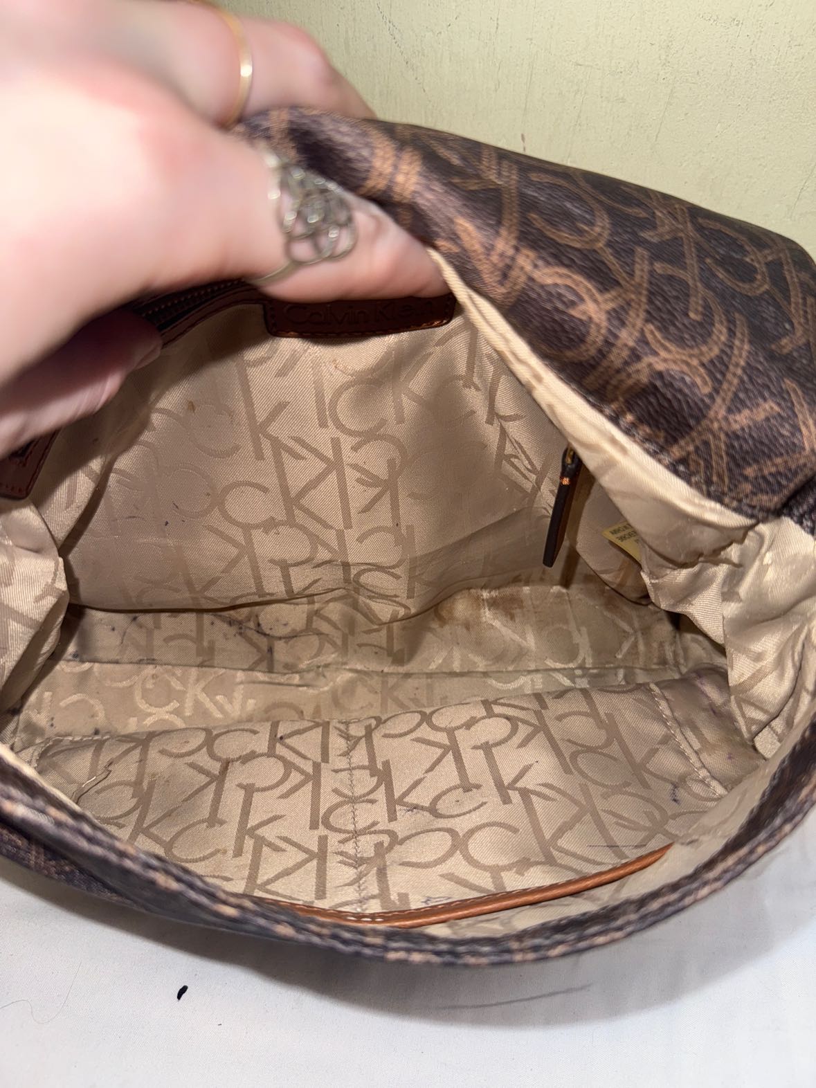 Calvin Klein Brown Purse Bag