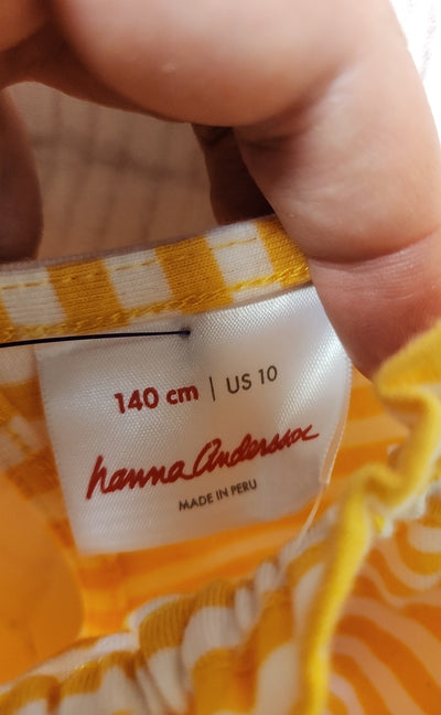 NWT Hanna Andersson Girl's Size 10 Yellow Shirt
