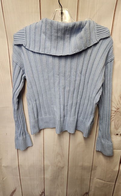 Hippie Rose Women's Size M Light Blue Hooded Sweater