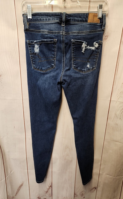 American Eagle Women's Size 26 (1-2) Blue Jeans Hi-Rise Jegging