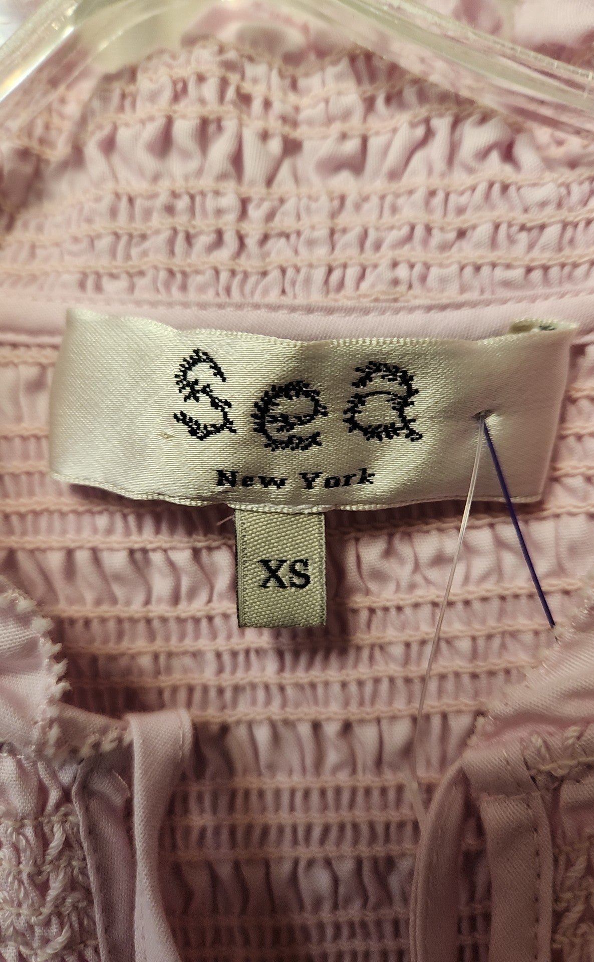 Sea NY Women's Size XS Pink Short Sleeve Top