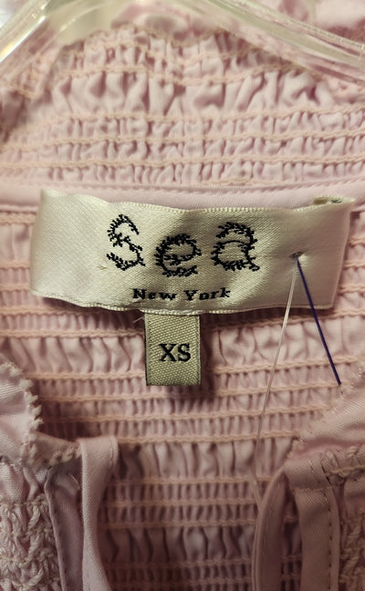 Sea NY Women's Size XS Pink Short Sleeve Top