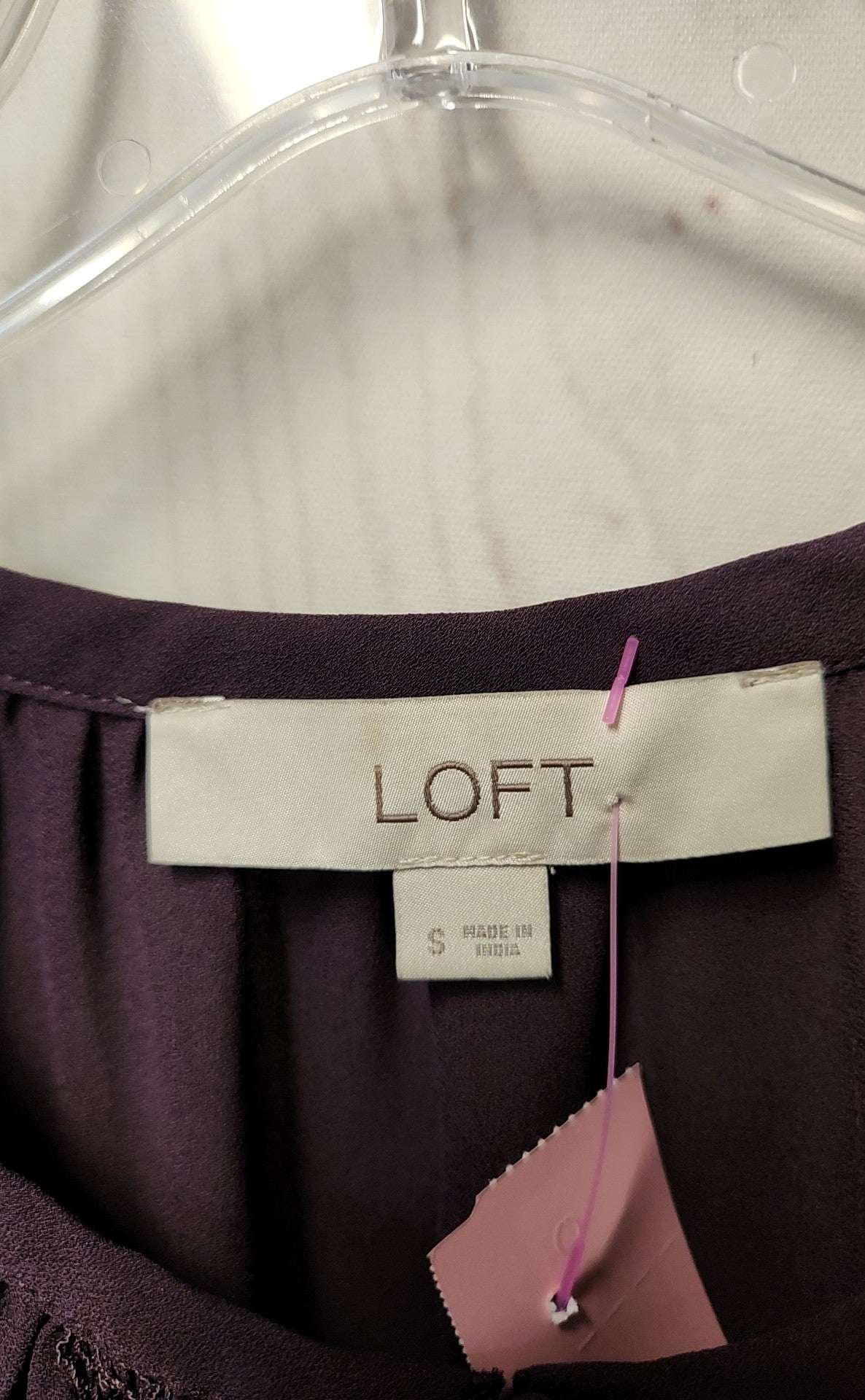 Loft Women's Size S Purple Short Sleeve Top