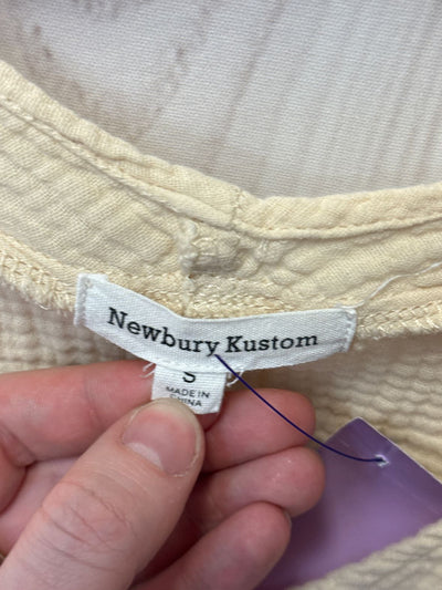 Newbury Kustom Women's Size S Cream Short Sleeve Top
