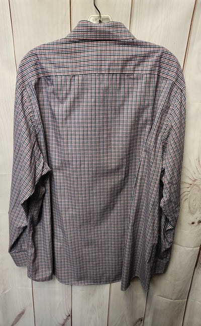 Michael Kors Men's Size XL Navy & Pink Shirt