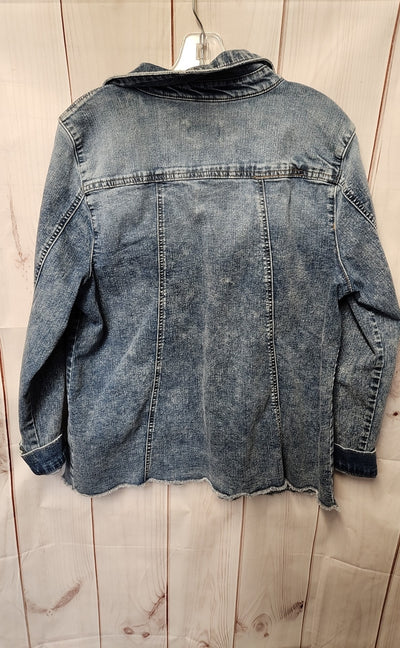 Logo Women's Size 16 Blue Jacket
