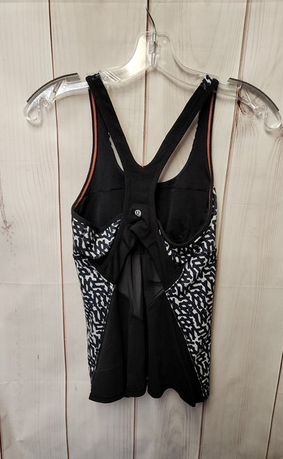 Lululemon Women's Size 6 Black Active Top