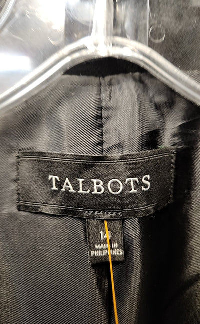 Talbots Women's Size 14 Black Blazer