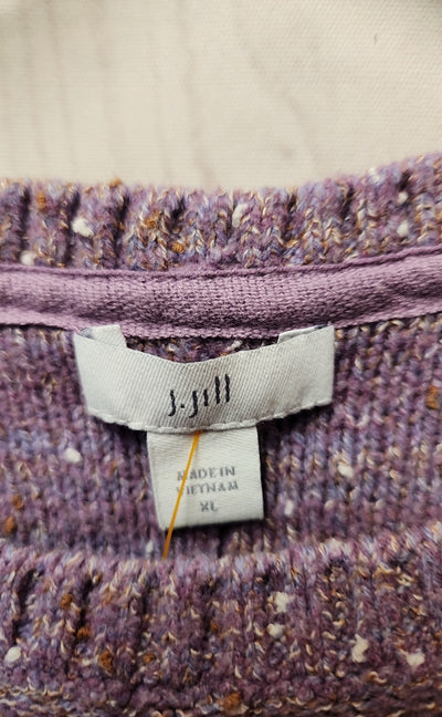 J Jill Women's Size XL Purple Sweater