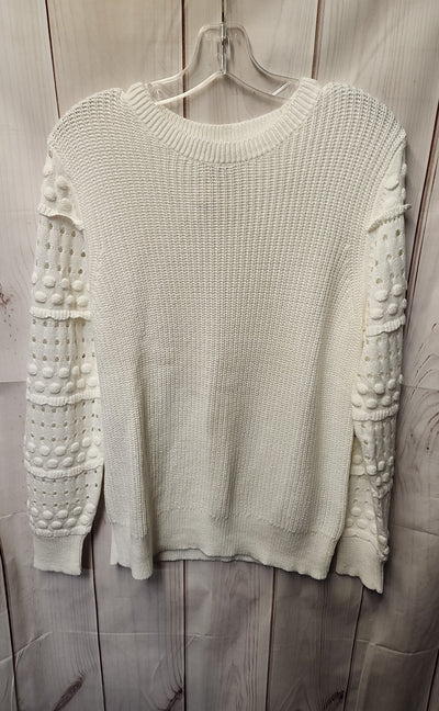 INC Women's Size L White Sweater