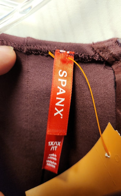 Spanx Women's Size 1X Purple Short Sleeve Top