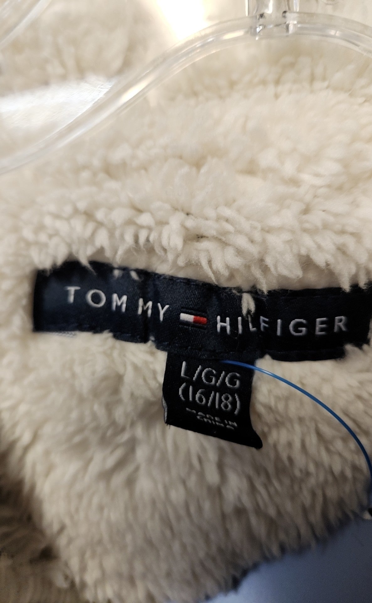 Tommy Hilfiger Boy's Size 16/18 Gray Full Zip Hooded Sweatshirt