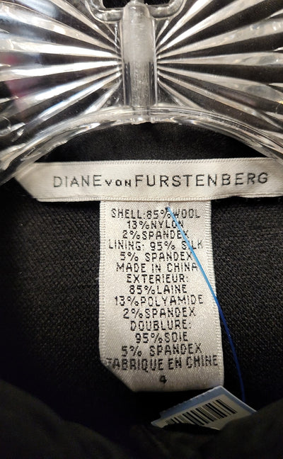 Diane VonFurstenberg Women's Size 4 Black Skirt Set