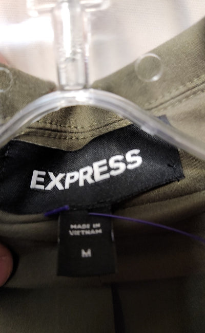 Express Women's Size M Olive Green Coat