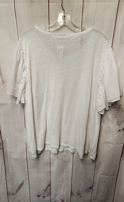 Loft Women's Size XXL White Linen Shorts