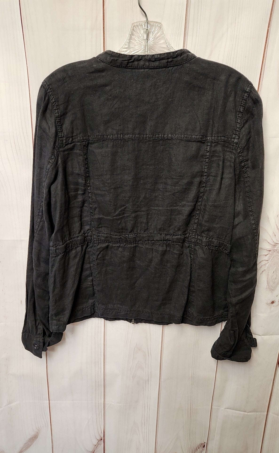 Caslon Women's Size S Black Linen Jacket