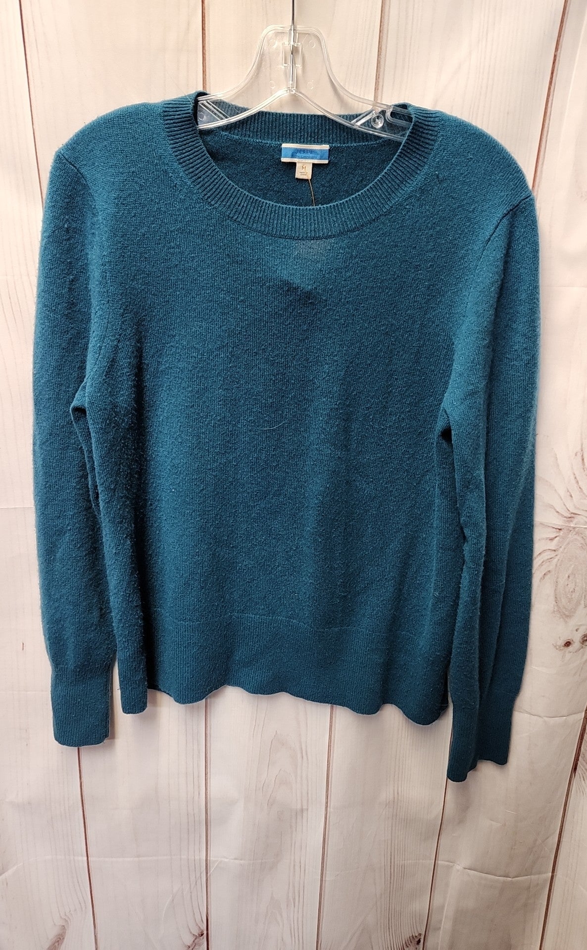 J Crew Women's Size M Green Cashmere Sweater