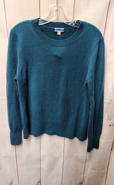 J Crew Women's Size M Green Cashmere Sweater