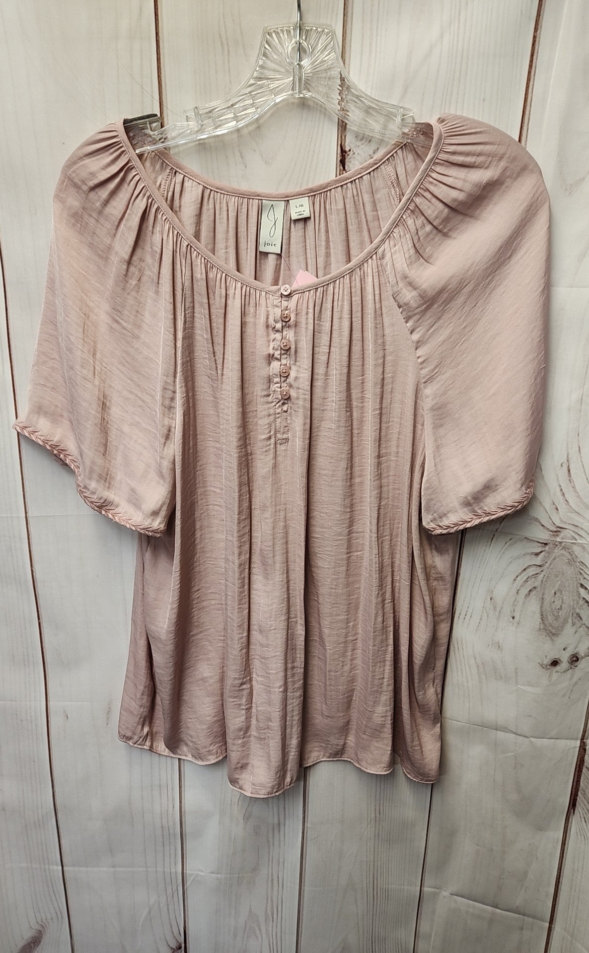 Joie Women's Size L Pink Short Sleeve Top