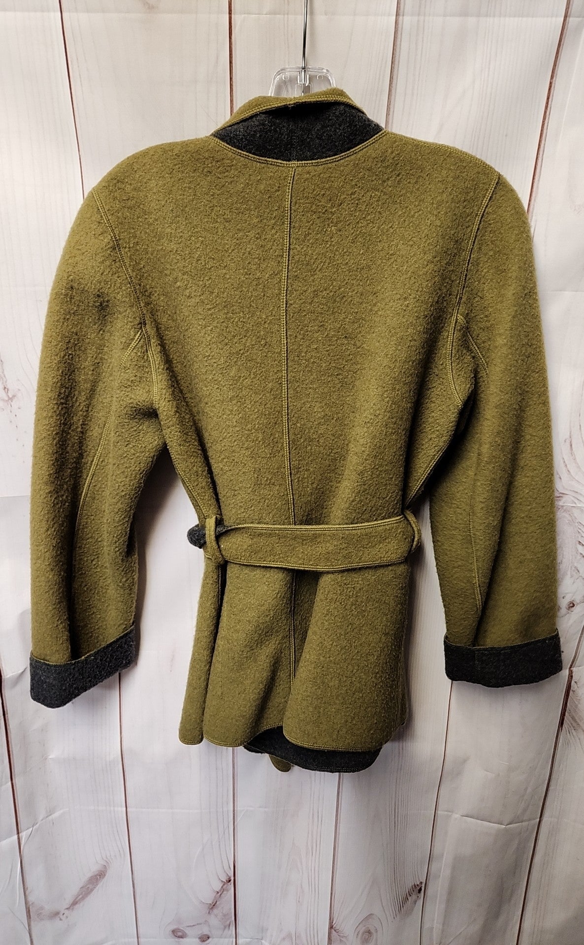 Tweeds Women's Size M Green Wool Blend Cardigan