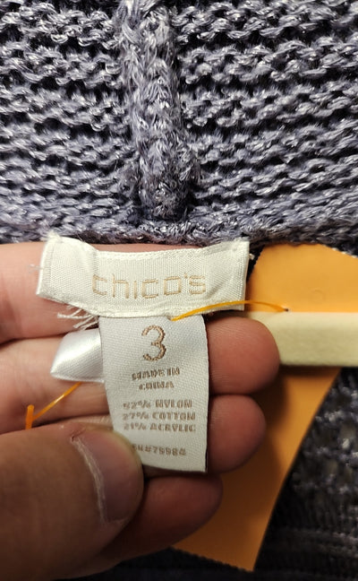 Chico's Women's Size 3 = US XL Purple Cardigan
