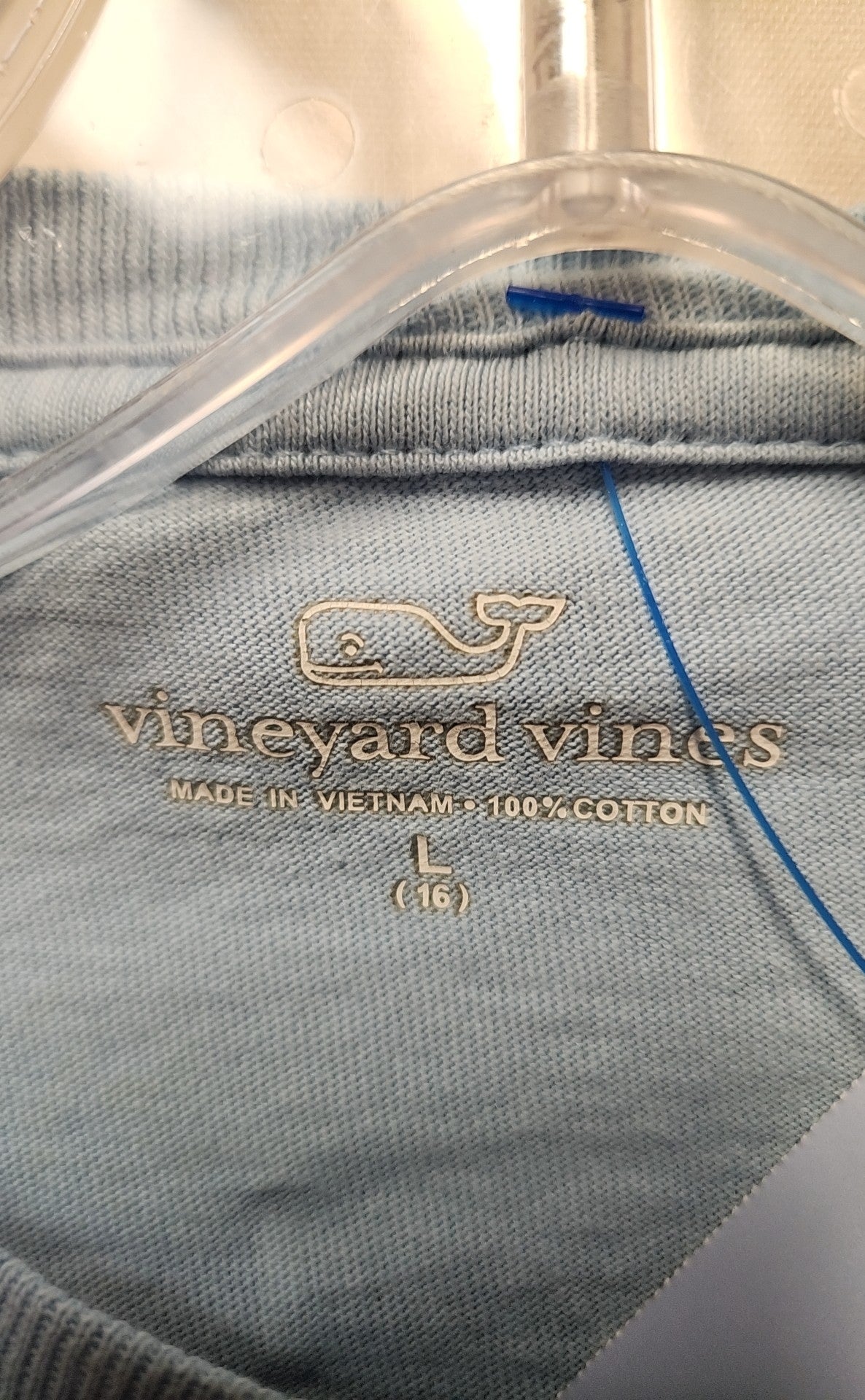 Vineyard Vines Boy's Size 16 Blue Shirt