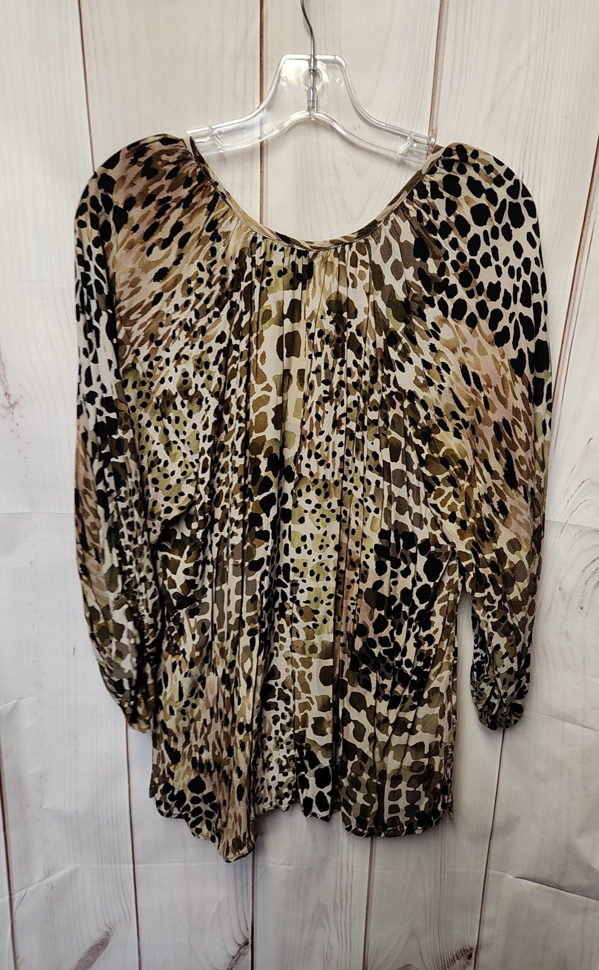 Karen Kane Women's Size XL Green 3/4 Sleeve Top