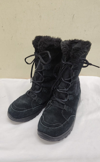 Columbia Women's Size 8-1/2 Black Boots Shoes