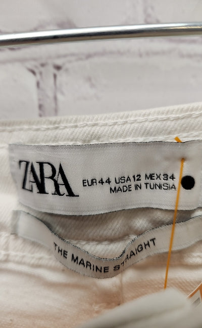 Zara Women's Size 31 (11-12) White Jeans