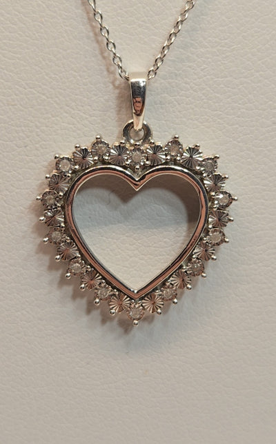 .925 Sterling Silver Heart Necklace
