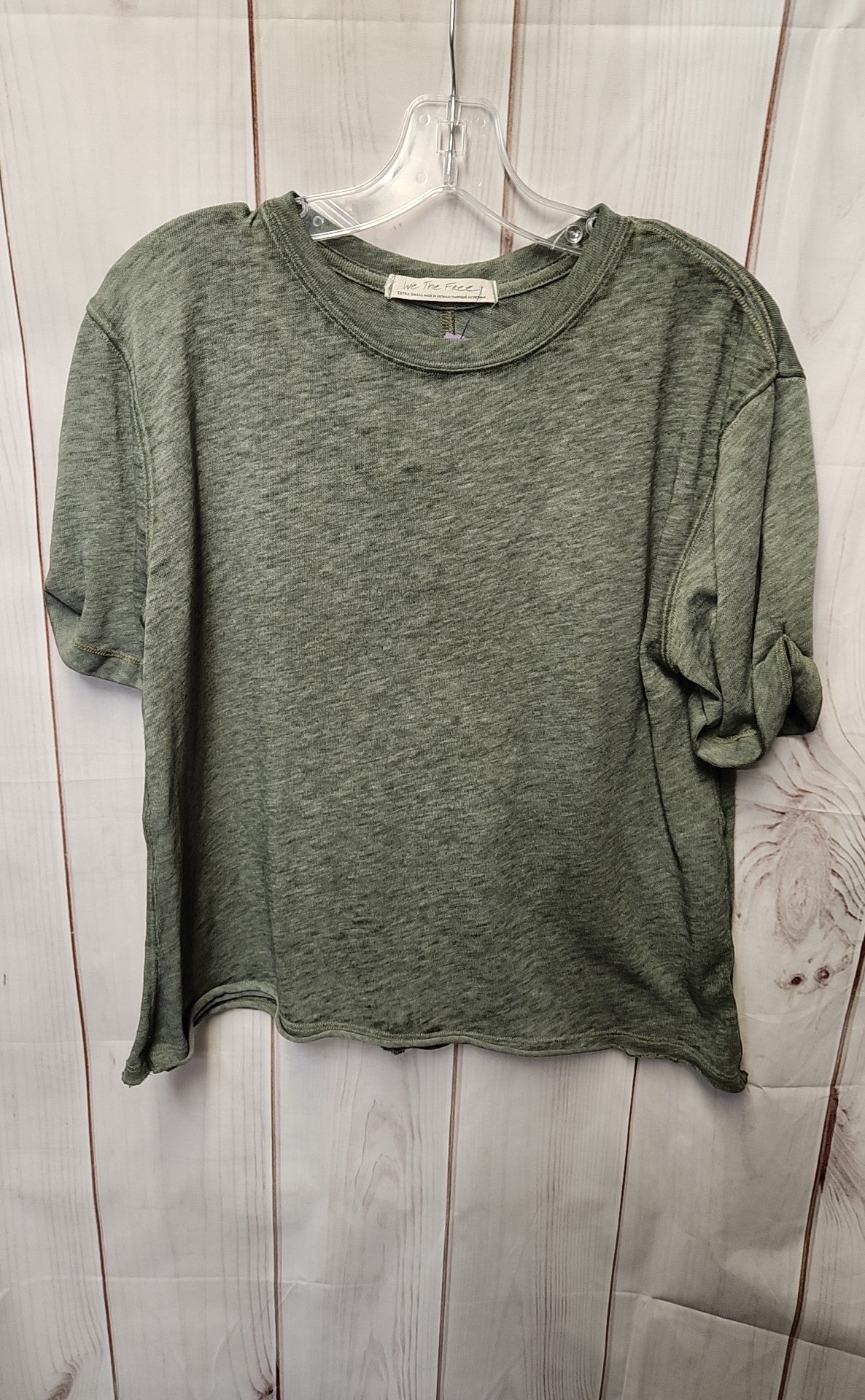 We the Free Women's Size XS Olive Green Short Sleeve Top