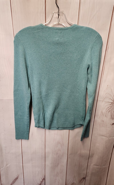 Nic & Zoe Women's Size S Light Blue Long Sleeve Top