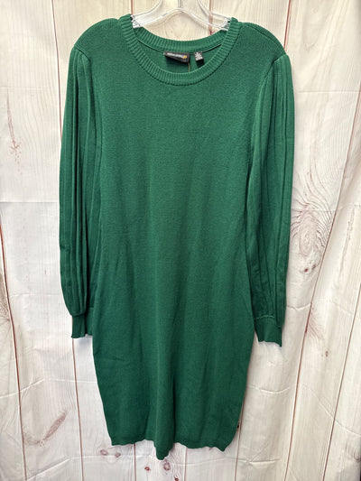 Nina Leonard Women's Size XL Green Knit Dress