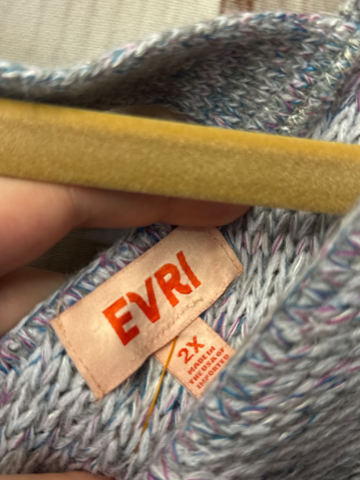 Evri Women's Size 2X Blue Sweater