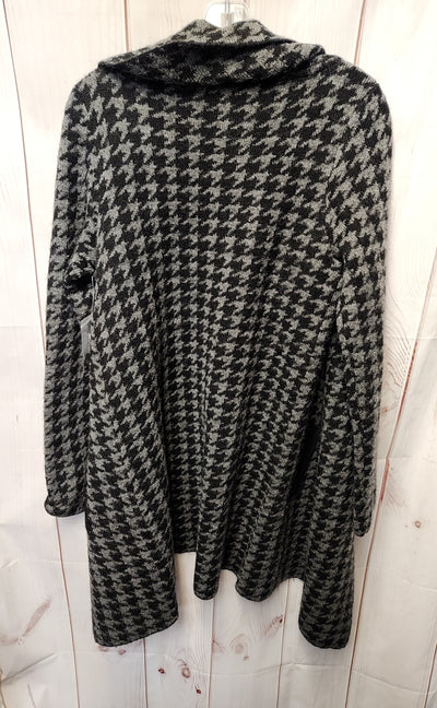 Max Studio Women's Size M Black & Gray Cardigan