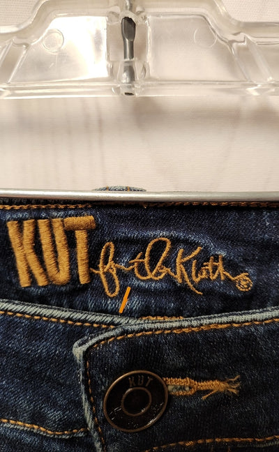Kut from the Kloth Women's Size 31 (11-12) Blue Jeans Nikki Mid Rise Ankle Flare