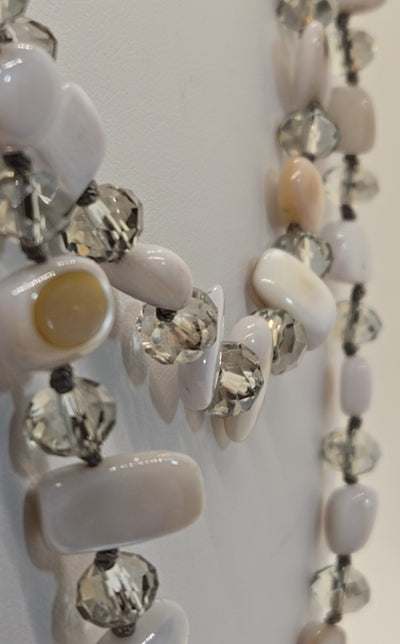 White Beaded Necklace