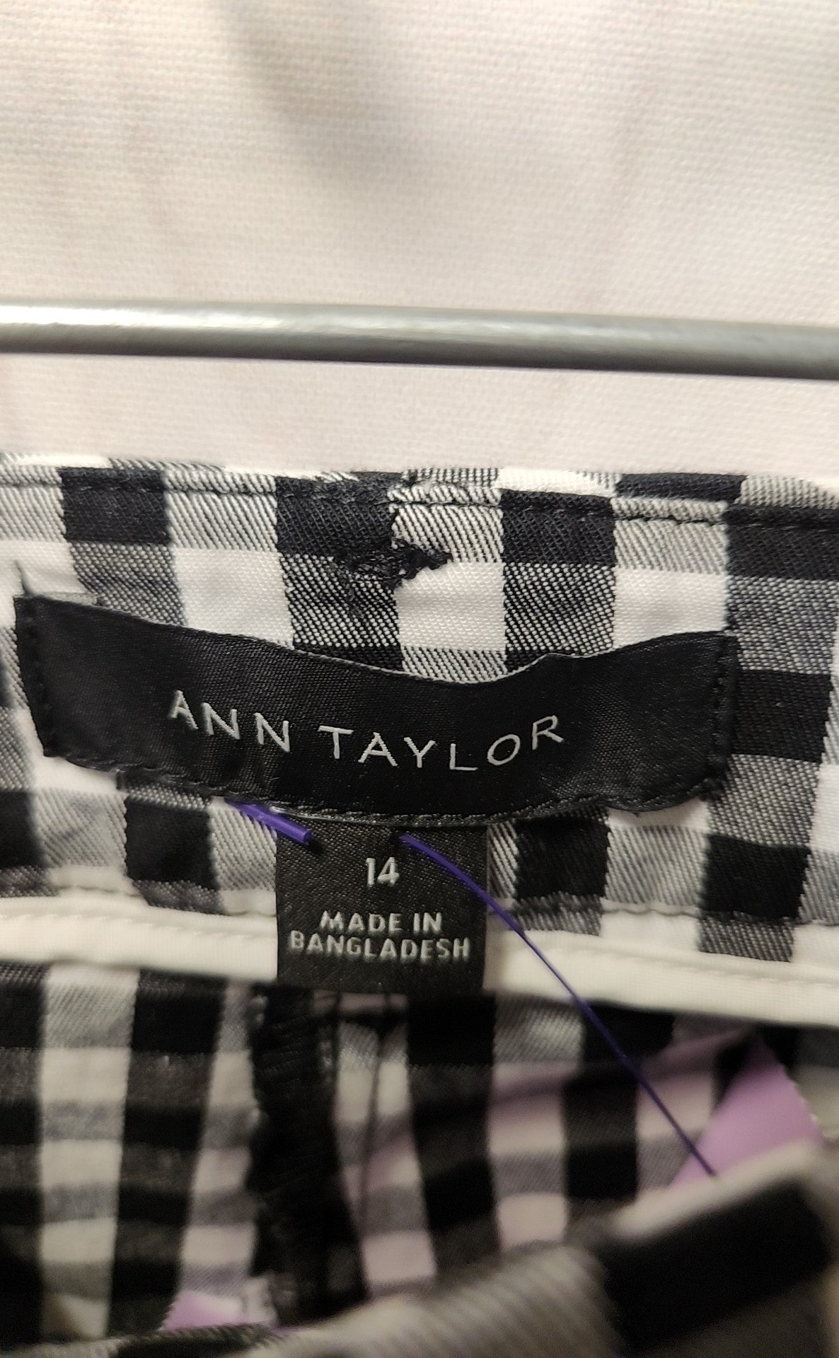 Ann Taylor Women's Size 14 White & Black Pants