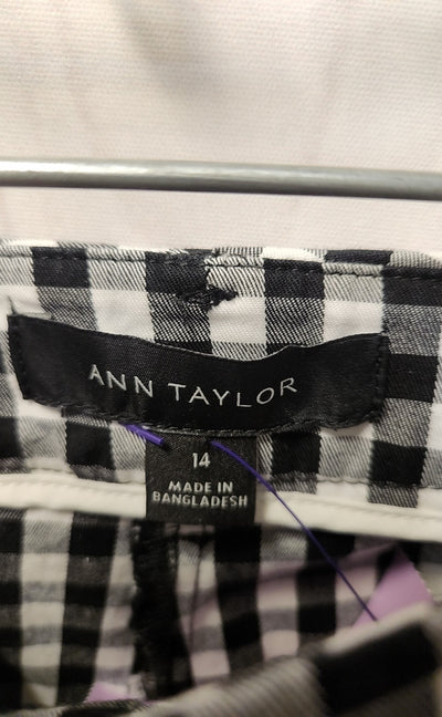Ann Taylor Women's Size 14 White & Black Pants