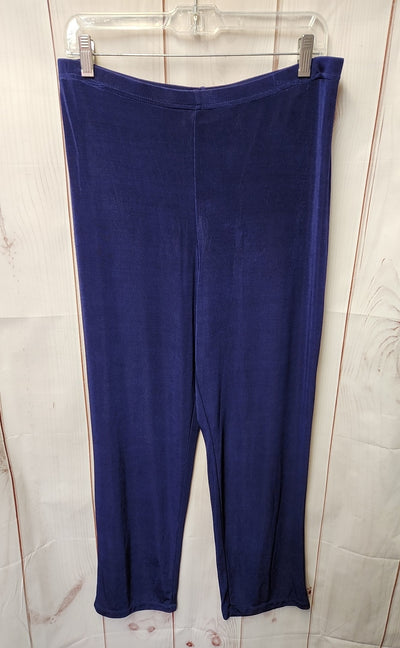 Attitudes by Renee Women's Size XL Petite Navy Pants