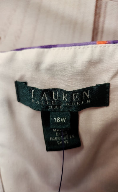 Lauren by Ralph Lauren Women's Size 16 Yellow Floral Dress