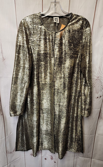 Anne Klein Women's Size M Gold Cardigan
