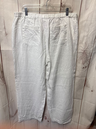 Kate Hill Women's Size XL White Linen Pants