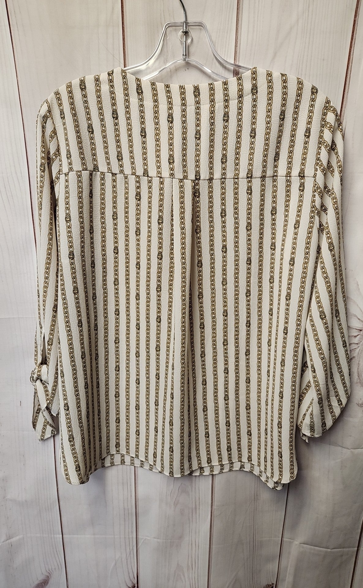 Michael Kors Women's Size L Beige Long Sleeve Top
