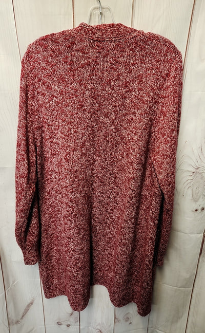 LL Bean Women's Size XL Red Cardigan