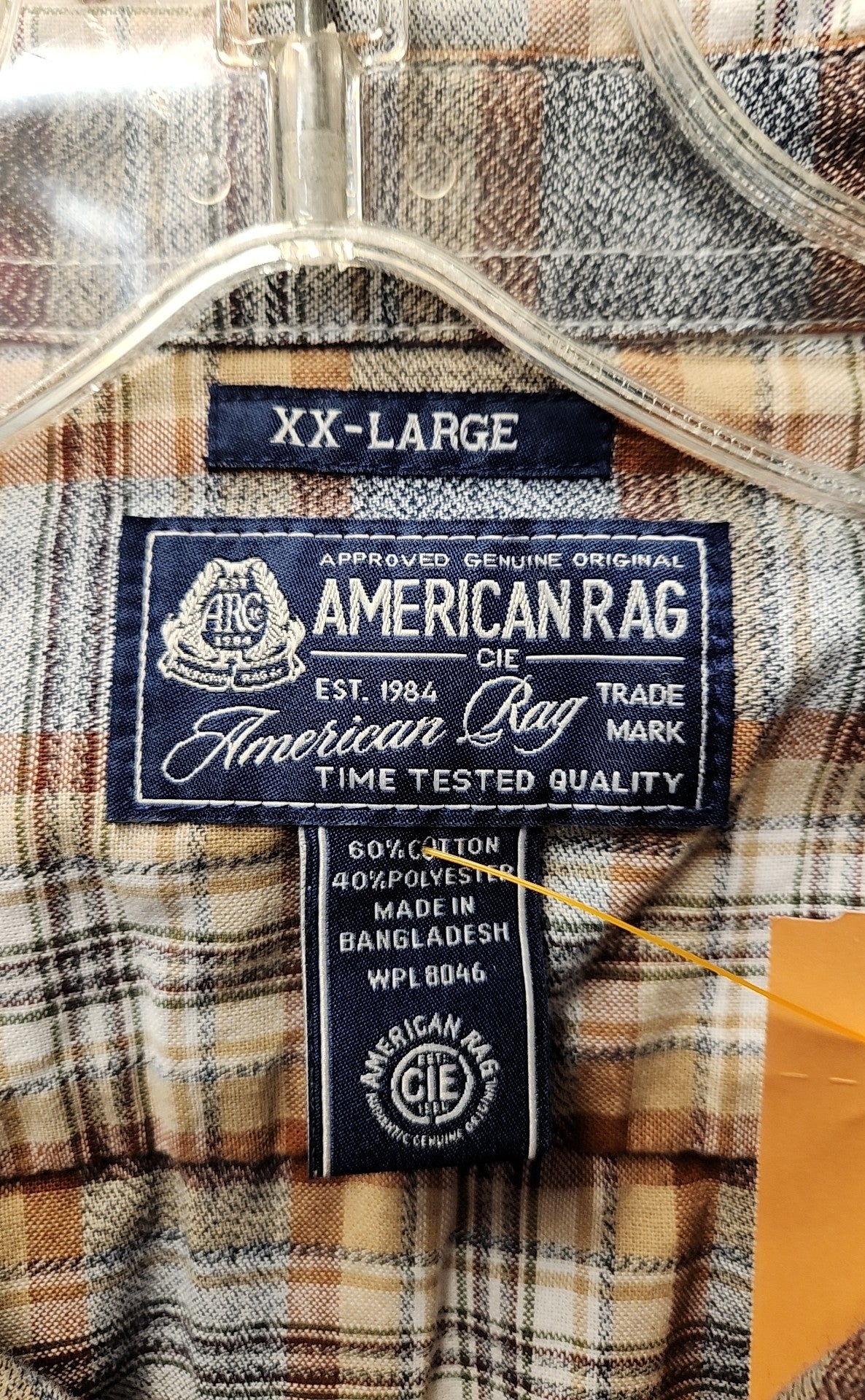 American Eagle Men's Size XXL Brown Shirt