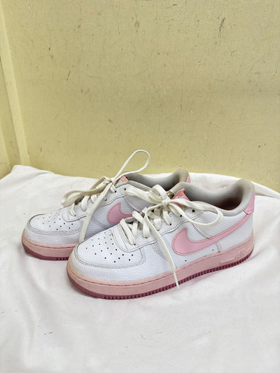 Nike AF1 Girl's Size 7 White & Pink Sneakers